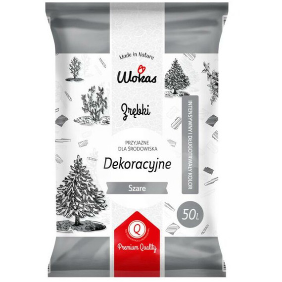 Decorative Grey Wood Chips Mulch 50L 