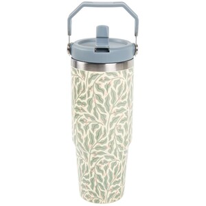 Nitro Green Leaves Stainless Steel Tumbler