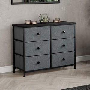 Chorley Fabric Chest of Drawers - 6 Drawer