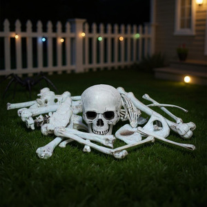 Skull and Bone Skeleton Halloween Decoration Kit