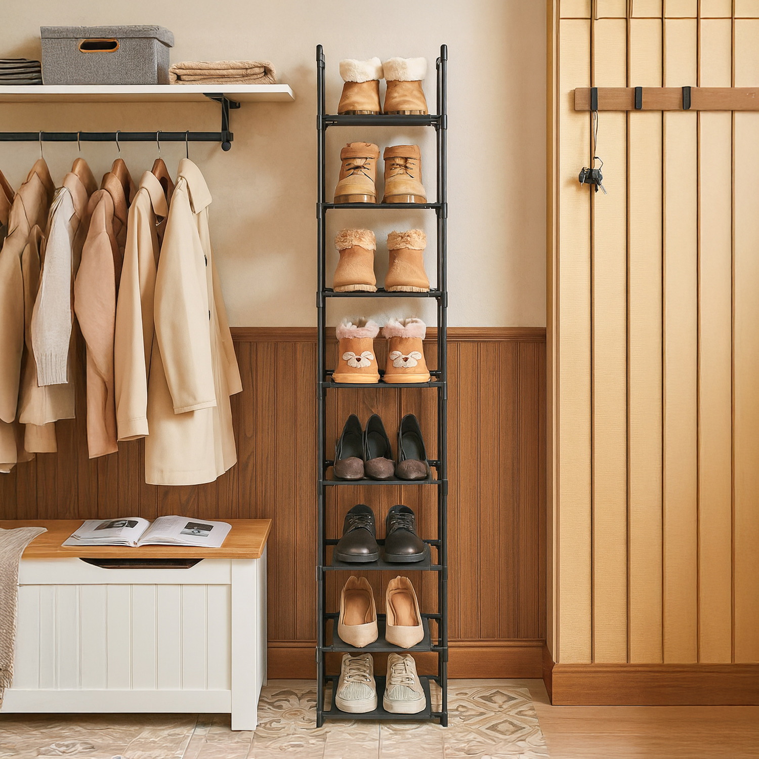 Stackable 10 Tier Shoe Rack