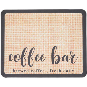 Coffee Mat Coffee Bar Mat Wit Rubber Backing