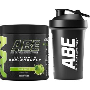 ABE Pre Workout Powder 375g with ABE Shaker 400ml