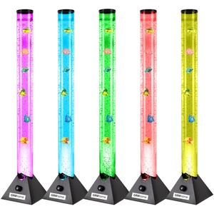 Fish Lamp 90cm Colour Changing LED Bubble Light