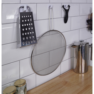 St Helens Assorted Self Adhesive Square Shaped Plastic Hooks (Pack of 9)