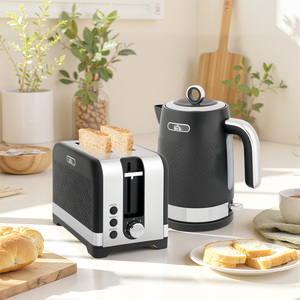 HOMCOM Toaster and Kettle Set, 3000W Rapid Boil 800-281V70BK