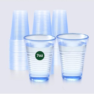 7oz Blue Plastic Cups Reusable Plastic Vending Cups