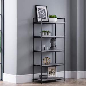 Staten Tall Concrete Bookcase