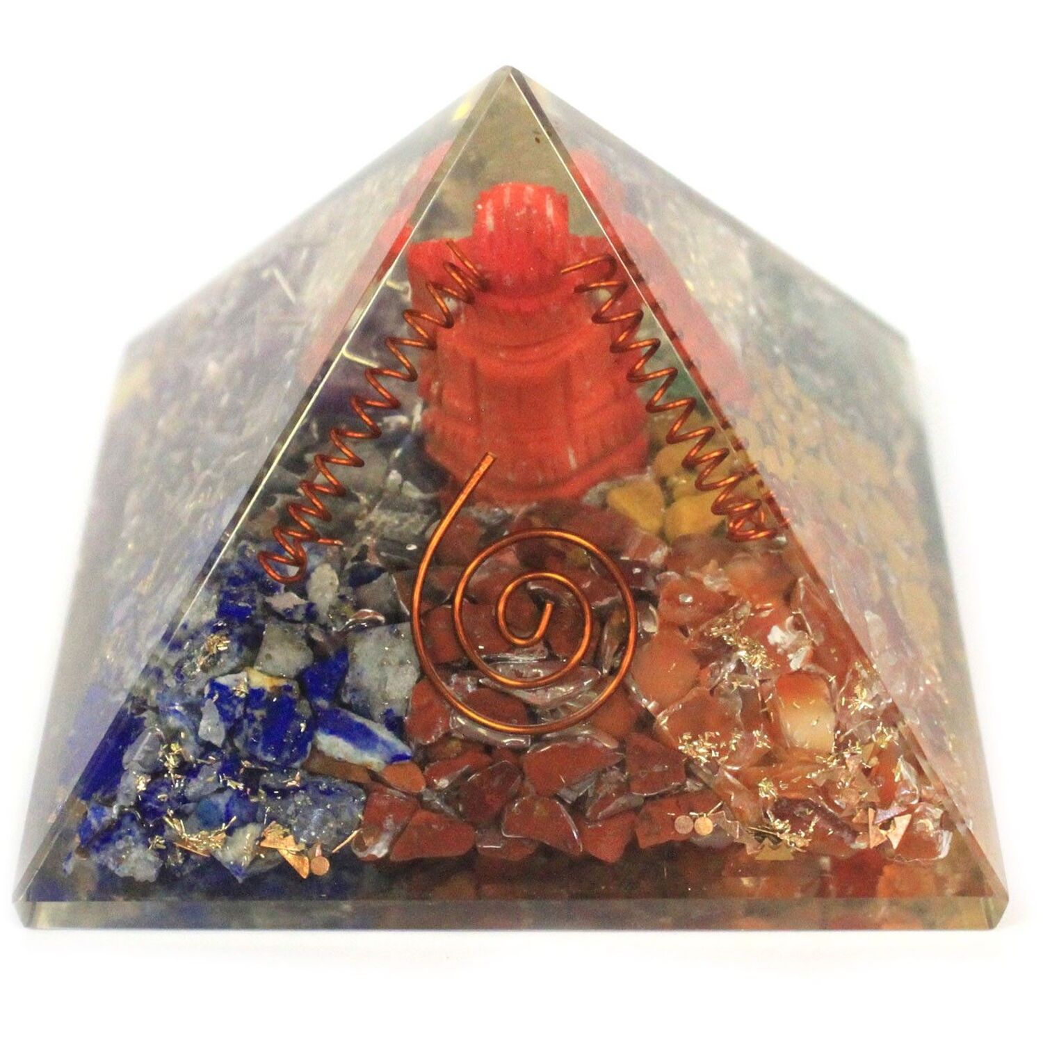 Large Orgonite Pyramids Large Orgonite Pyramid 70mm Ganesh