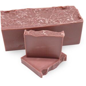 Raspberry Bliss Soap Loaf with Vanilla Cupcake