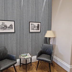 Light Grey Oak Acoustic Slat Wall Panel