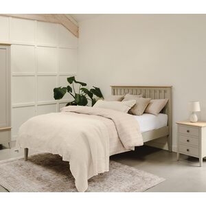 Pembroke Modern Wooden Bed with Oak Tops