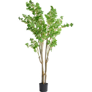 Breeins Artificial Enkianthus Tree in Pot for Home Decoration