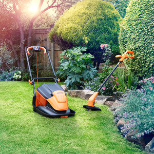 LawnMaster 33cm 1700W Hover Mower and Grass Trimmer Set