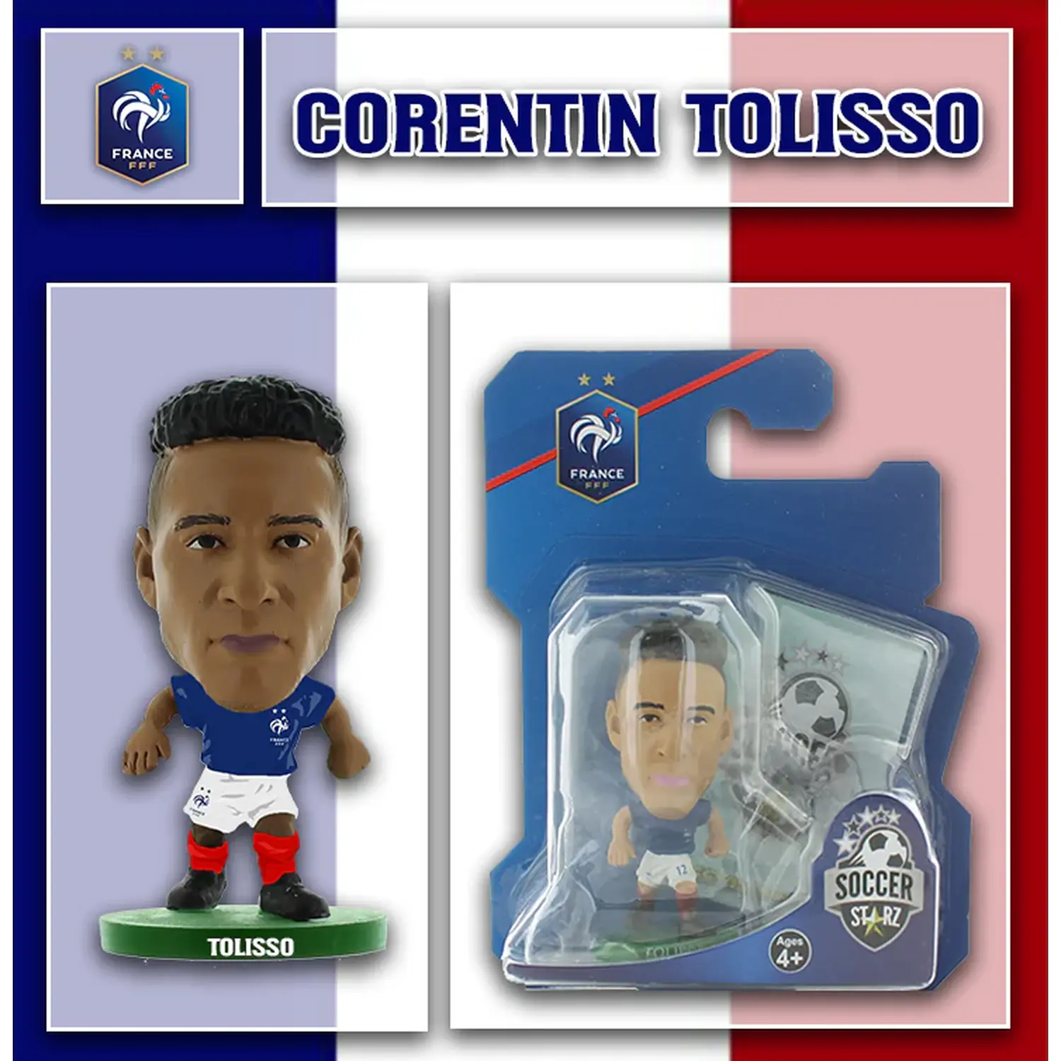 SoccerStarz France Corentin Tolisso New Kit 5cm Figure - Blue