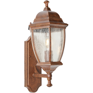 Deonte Oversized Seeded Glass Outdoor Lantern Wall Light