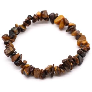 Tiger Eye Chip Stone Bracelet - Shimmering Golden-Brown Jewelry