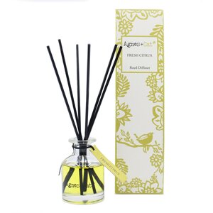 Fresh Citrus Reed Diffuser, Long Lasting, Uplifting Fragrance