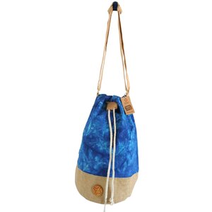 All Natural Blue Stonewash Mandala Backpack - Eco-Friendly  Durable