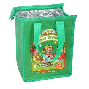 Steven Rhodes Brownie Lunch Bag Insulated, Recycled, Retro Design