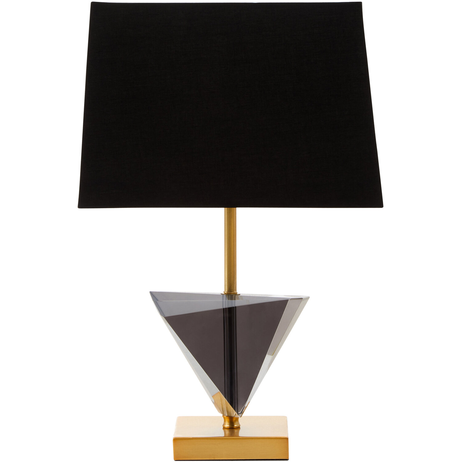 Image of Halina Smoked Crystal Table Lamp with&hellip;