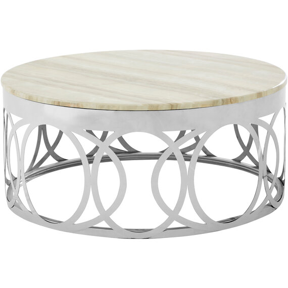 Yasmin White Marble Coffee Table