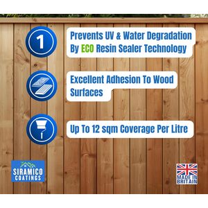 Siramico Coatings Shed & Fence Clear – ECO Resin Technology  5 Litres