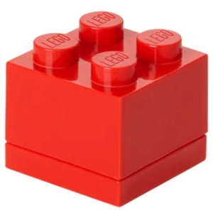 LEGO Mini Box 4 Storage Brick Box Red