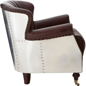 Victor Brown Leather Armchair