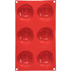 Hallie 6 Rose Red Cake Mould