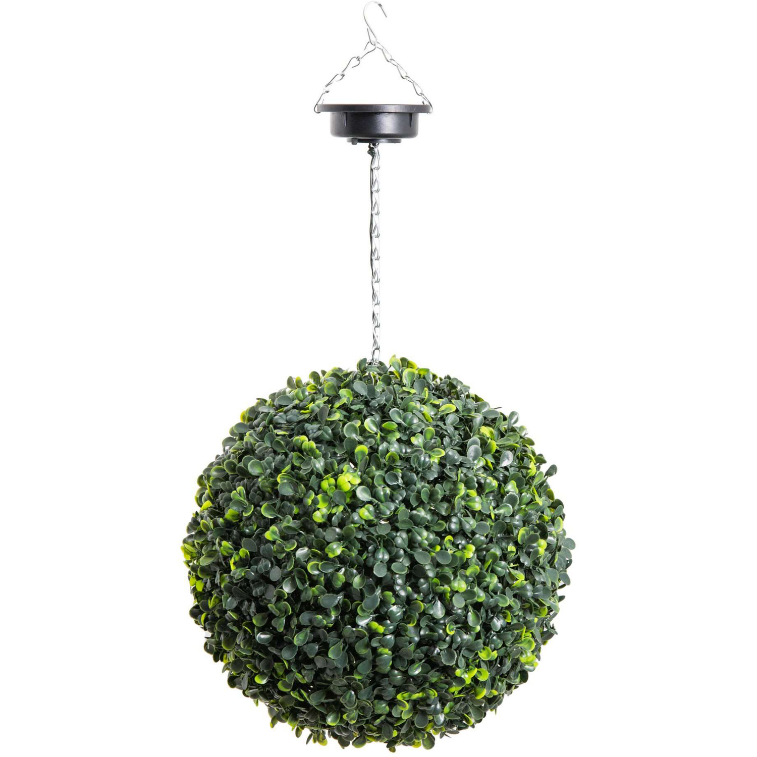 Primrose 28cm Solar Powered LED Artificial Topiary Ball 'The Little Buxus Ball' - Green / 1