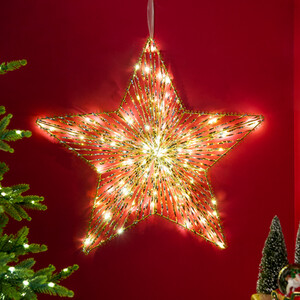 Twinkling Warm White LED Star