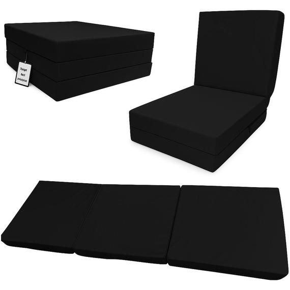 Fold-Out Z Bed Single Size Chair-Bed Folding Guest Sofa Handmade in UK 