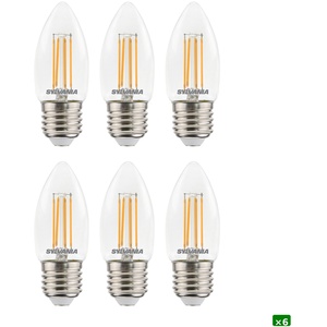 Sylvania ToLEDo RT Candle LED Filament Candle Light Bulb E27 Warm White 2700K
