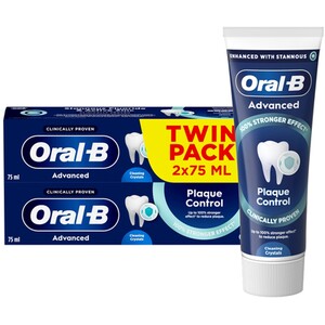 Pack of 2 Oral-B Advanced Plaque Control Toothpastes