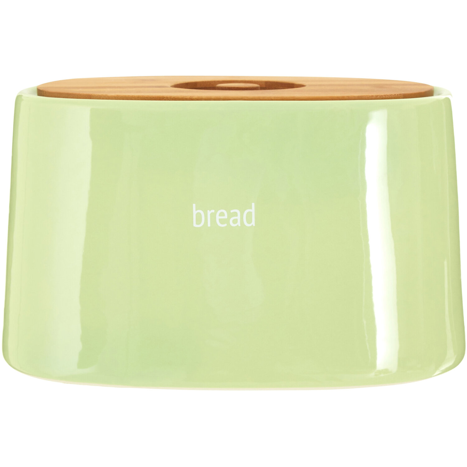 Fletcher Green Ceramic Bread Bin - Green