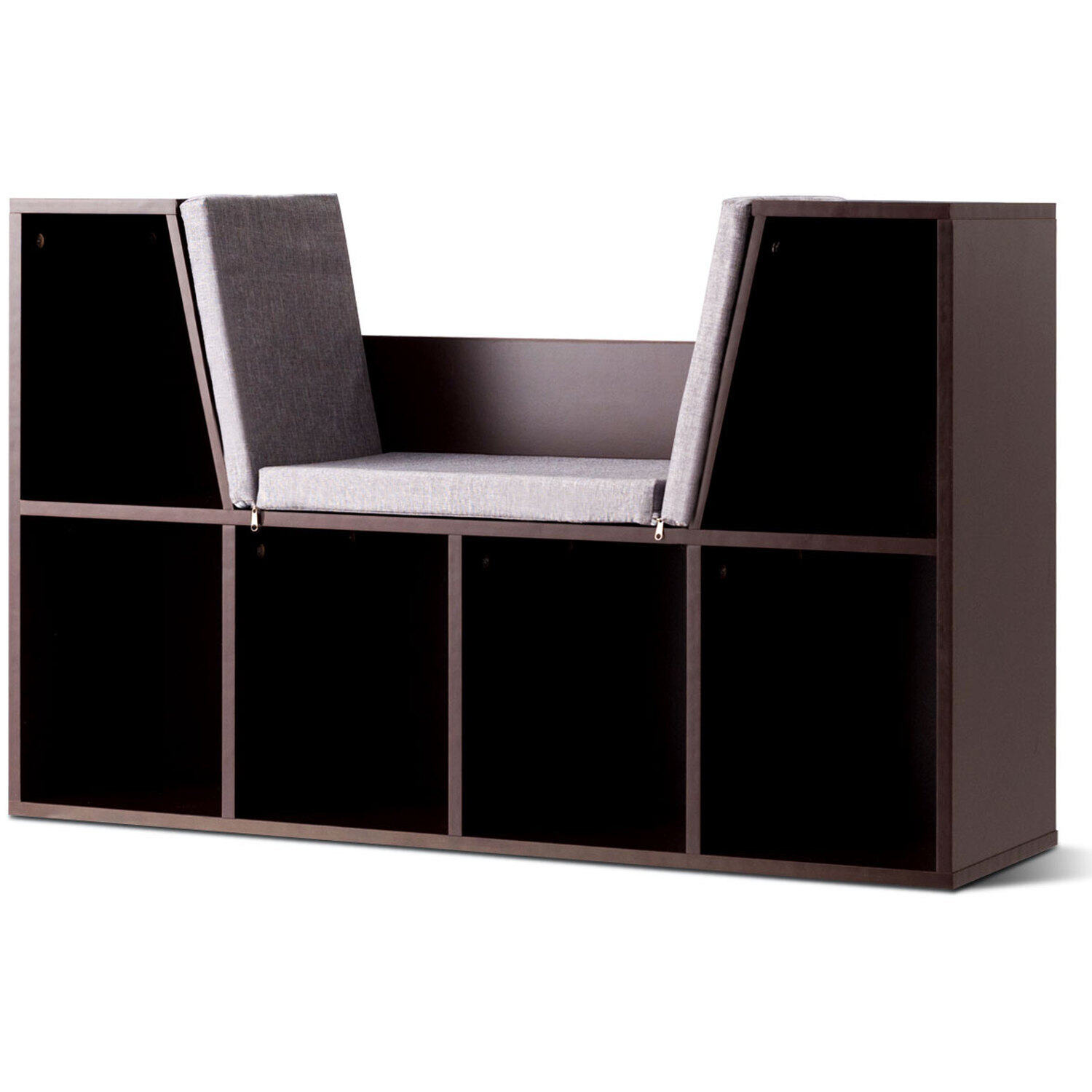 Larger Size Storage Organizer Bookcase - Brown