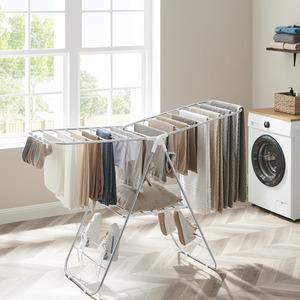 SONGMICS Adjustable Clothes Drying Rack