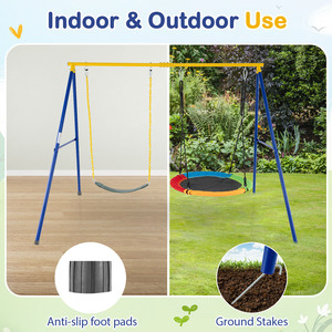 A-Frame Swing Stand for 2 Swings