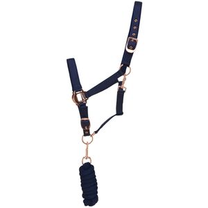 Hy Rose Gold Headcollar and Lead Rope