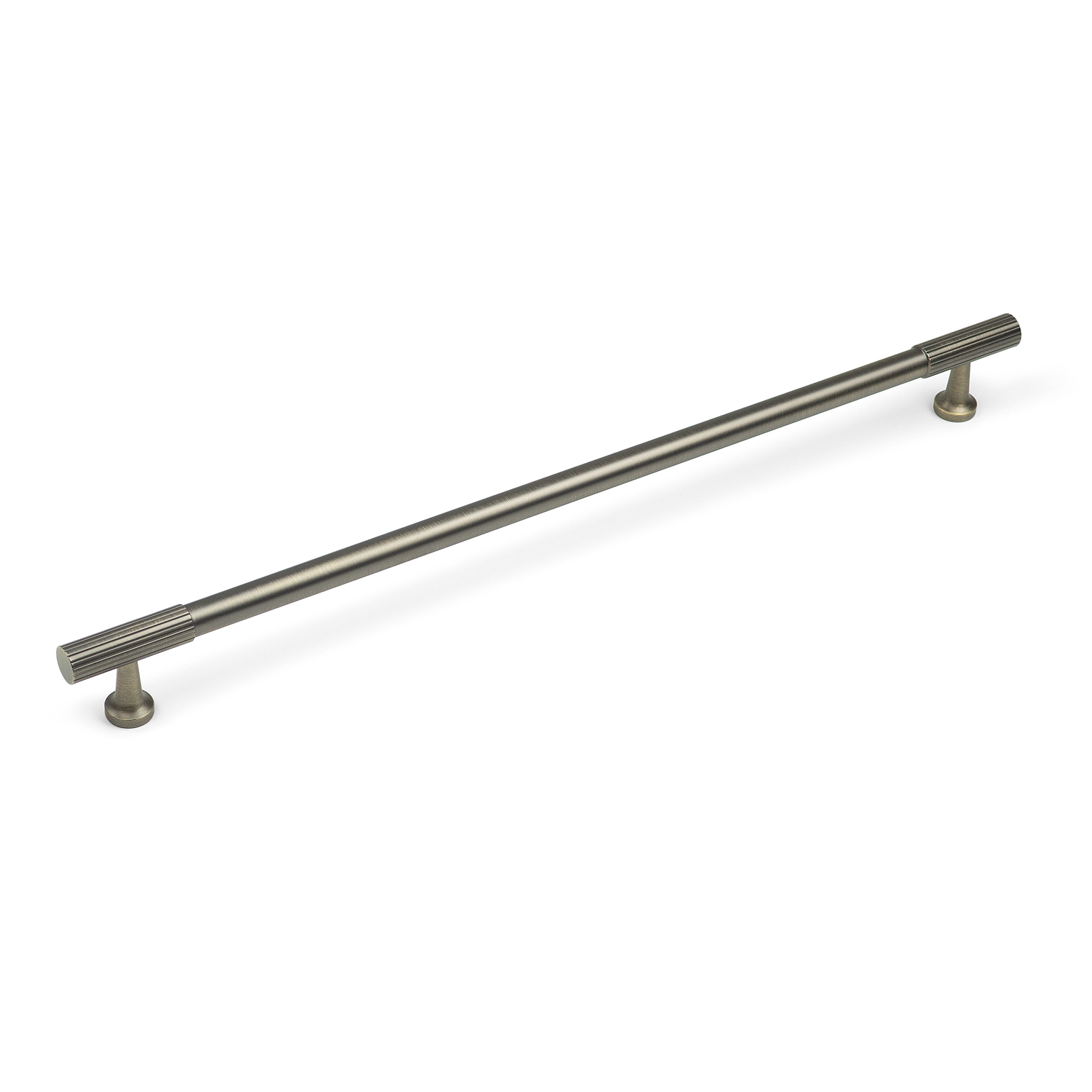 Handle & Home Reeded Detail Cabinet T-Bar Handle - Antique Brass / 320Mm