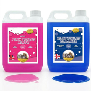 2 x 2.5 Litre Combo Pack Pink & Blue Toilet Fluid Cleaner Bottles