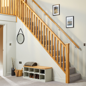 Cheshire Mouldings Oak Stop Chamfered Spindle Stair Kit (W) 41mm