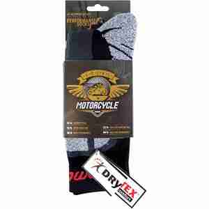 1 Pack Mens Thick Motorbike Moisture Wicking Dri-Tech Socks