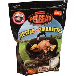 Penbead BBQ Kettle Briquettes 3.5kg