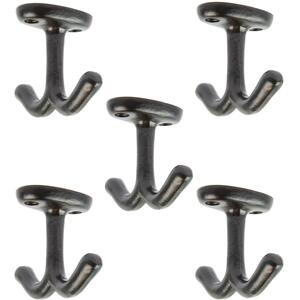 Double Ceiling Hook - W80mm x H60mm - Black - Pack of 5
