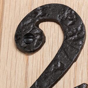 Rustic Iron Numeral - Number 2 - H85mm - Black - Pack of 2