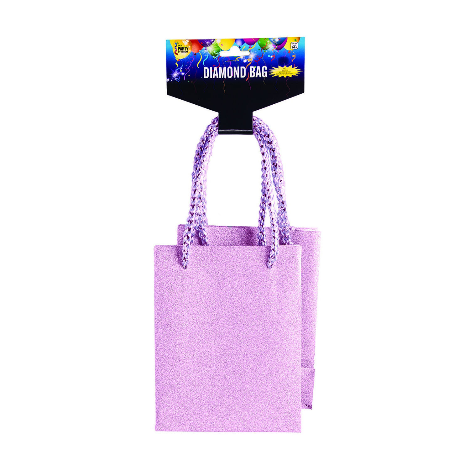 Bristol Novelty Diamond Small Gift Bag - Light Pink / Paper