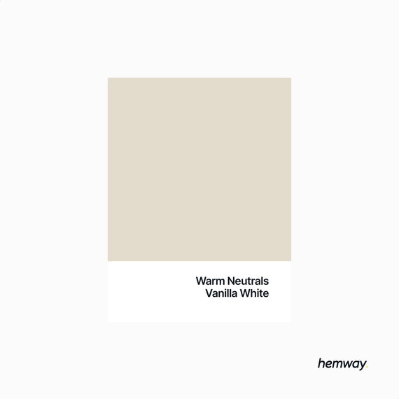 Hemway Chalk Paint Flat Matt Vanilla White 1L