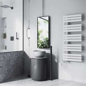 Tristan - White Dual Fuel Towel Rail Standard